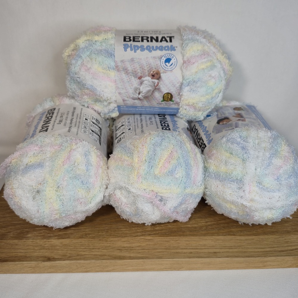 Bernat Pipsqueak Baby Baby Print Yarn 14 oz 400g 404 Yds Lot of 4 2024 New